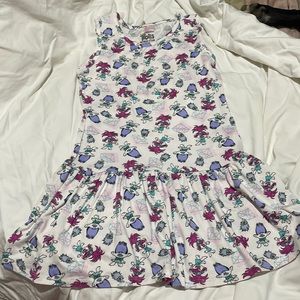 Dream works Trolls 6/6x drop waist tank dress worn once stretchy fabric euc